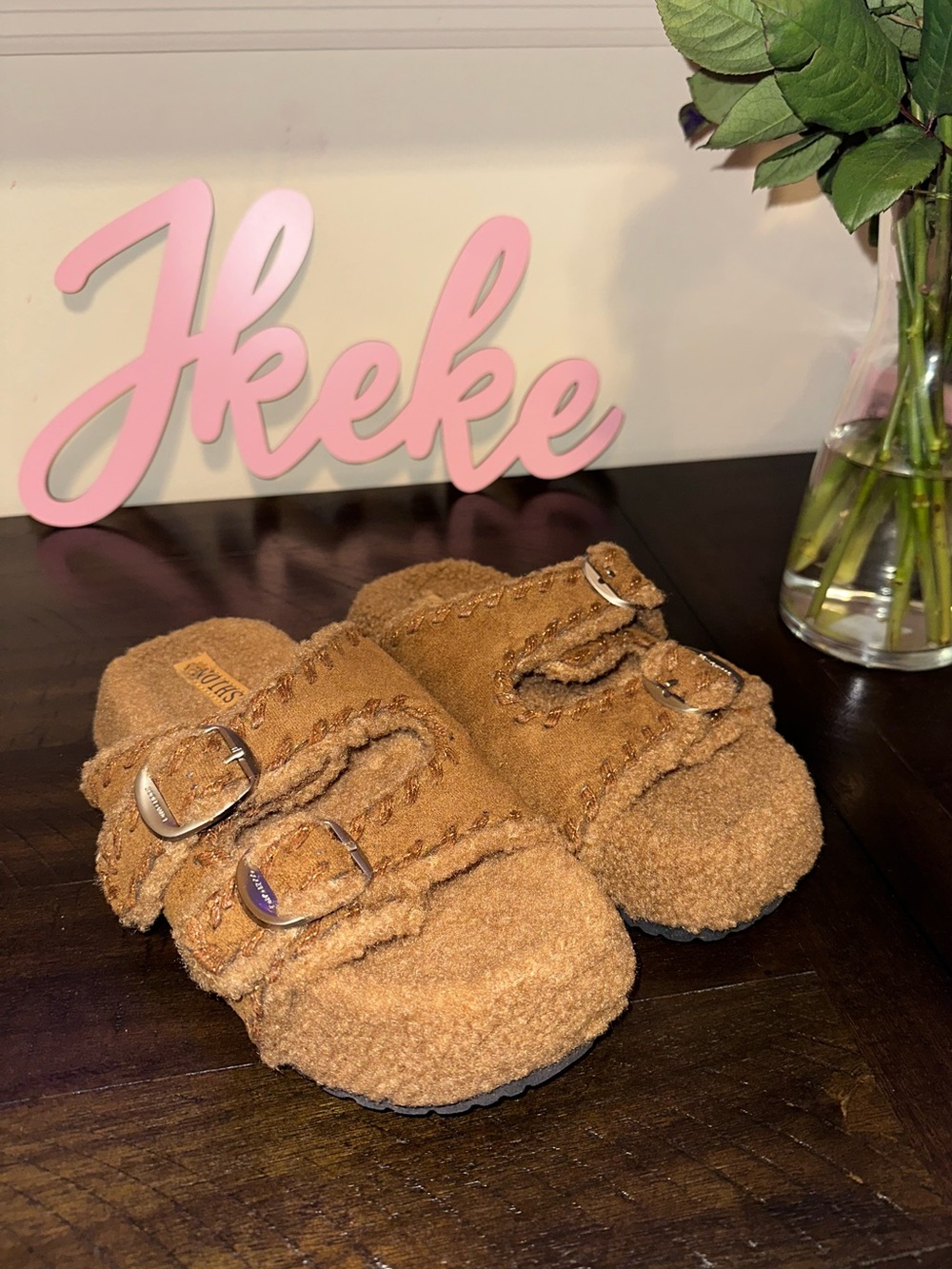 Brown Women’s Buckle Platform Soft Sandals sizes 5.5, 6, 7, 8, 9